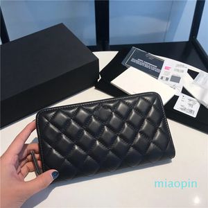 10A Brand Luxury Designer Fashion High Quality Ladies Flip Clutch Caviar Lambskin Wallet