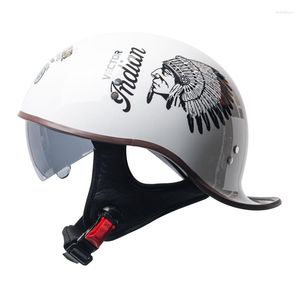 Motorcycle Helmets Men Retro Riding Helmet Scooter Personalized Baseball Half