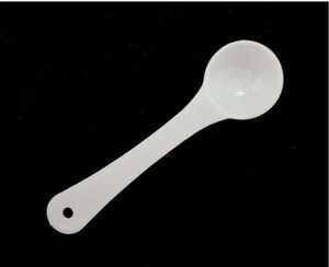 High-end 1G Professional Plastic 1 Gram Scoops Spoons For Food Milk Washing Powder Medcine White Measuring Spoons