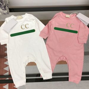 Детские ромперы комбинезоны детская одежда дизайнерская дежурная девочка девочка для беременных новорожденных с длинным рукавом прочесала на 100%хлопчатобумажную одежду