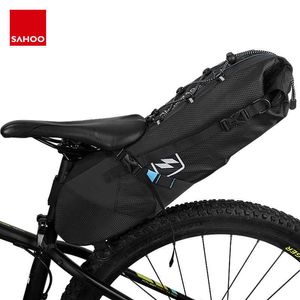 Paniers Bags Sahoo Bicycle Saco de cauda de cauda de assento à prova d'água Pacote de armazenamento Pacote de ciclismo mtb bicicleta traseira de bike bolsa pacote bolsa 131372 0201