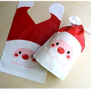 Christmas Decorations Party Supplies Santa Claus Biscuit Cookies Home Decoration Bear Ear Knot Packing Candy Bag Xmas Gift Pouch