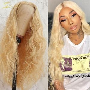 Honey Blonde Loose Deep Wave HD Transparent 13X6 Lace Front Human Hair Wigs Closure Body Wig Preplucked Brazilian Full