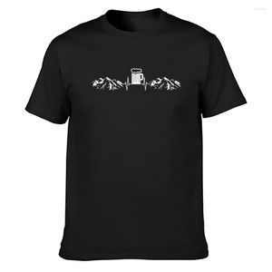 Camisetas masculinas Camisetas de cerveja Montanhas de batidas camisa de caminhada estilo algodão de verão personalizada natural o pescoço confortável famoso