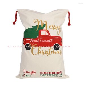 Decorazioni natalizie Decorazioni per la casa colonica per la casa Buon grande camion Sacchi di Babbo Natale Sacchetti regalo Albero di Natale