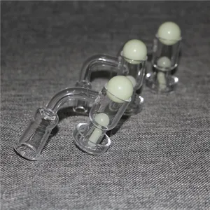 smoking pipes 20OD Beveled Edge US Grade Weld Terp Slurper Quartz Banger With 22mm&6mm Glass Bead 10mm Ruby Pearls & Pill For Water Bong ash catcher