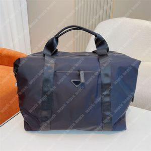 Lyx Herr Duffle Bags Nylon Dam Resväskor Svart Modedesigner Bagage Märke Klassisk Casual Dragkedja Weekend Handväskor 4 Styles