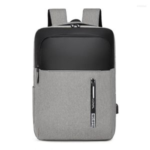Backpack 2023 Oxford Waterproof Masculino Laptop de Backpacks Backpacks USB Bolsa de carregamento para homens de grande capacidade de grande capacidade