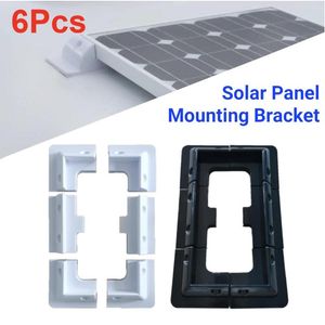 All Terrain Wheels 6x RV Top Roof Solar Panel Mounting Fixing Bracket Kit ABS Supporting Holder For Caravans Camper Boat Yacht Motorhome