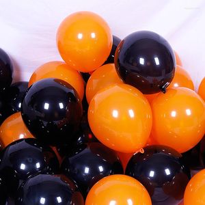 Decoração de festa 10 polegadas laranja Balloon preto laranja Decorações de Halloween 20pcs/lote