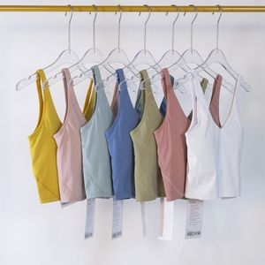 Ll Align Tanktop u BH Yoga Outfit Frauen Sommer sexy T -Shirt Solid sexy Crop Tops ärmellose modische Weste 16 Farben