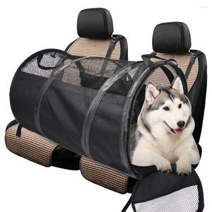 Dog Car Seat Covers Pet Carrier Handbag Foldable Cage Transporter Breathable Cat Tent Bag Back Collapsible Travel Tube