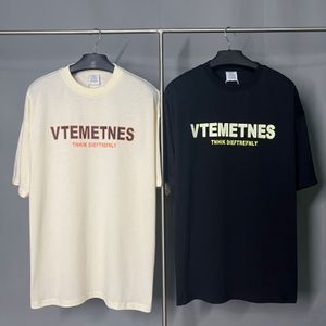 23SS Herren-T-Shirts, Buchstaben-Aufdruck, Logo-T-Shirt, Baumwolle, lockere Herren- und Damen-T-Shirts mit halben Ärmeln