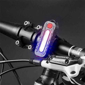 Luzes USB Recarregável à prova d'água MTB Lâmpada de ciclismo Taileira LED CAIL FAIXO AVISO AVISO AVISO ACESSORES 0202