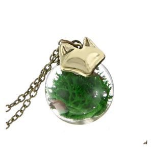 Подвесные ожерелья милая ожерелье Морское стеклянное мяч Кокер капля доставка ювелирных украшений подвески dhkzd