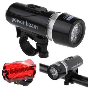 S 5 LED Bright Bicycle Light Front Head Tail Waterproof Road Mountain Bike Cycling Lamp Ficklamp Säkerhetsljus 0202
