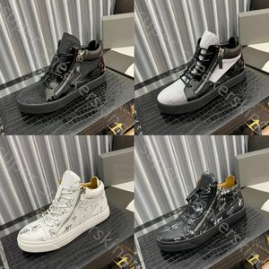 NOWOŚĆ MĘŻCZYZN KOBIETY BUTY RUNDUNEK ZAPIPER Sneakery Buty Designer Buty Black White Velvet Podwyższone buty Luksusowe wysokie trenerzy platformy o niskiej platformie Rozmiar 36-46