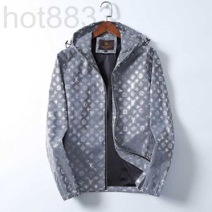 メンズジャケットデザイナーファッションフード付きジャケットメンズ冬のスリムフィットレッドメンカジュアルトップW43U