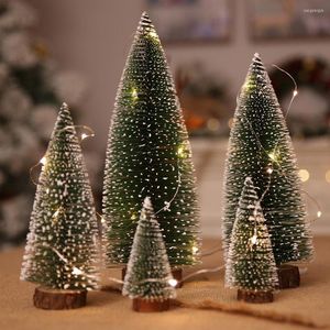 Weihnachtsdekorationen, Mini-Baum, kleine Zedernkiefer, Desktop-Ornamente, Heimdekoration, Halloween-Party, Jahresdekoration
