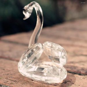 Party Favor Glass Swan Collectible Staty Table Centerpiece Ornament Wedding Favors