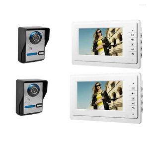 Video Door Phones Brand 7" LCD Monitor Phone Doorbell Intercom System Home Color Security Camera Night