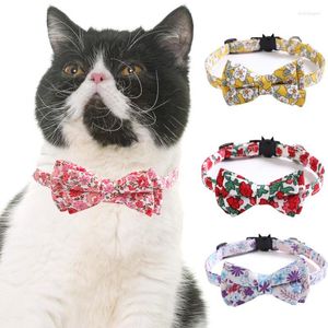 Hundehalsbänder, Blumenhalsband mit Fliege, Baumwoll-Metallschnalle für große und kleine Hunde und Katzen, Haustierzubehör