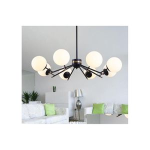 L￢mpadas pendentes de lustre de vidro de vidro moderno quarto de cozinha quarto minimalista lustres de pendura longa ilumina￧￣o lustre gota deli dh3pa