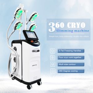 Body Shaping Cooling Fat Freezing Sculpting Cellulite Removal Machine with 5 Cryo Handles Beauty Equipment Fat Reduce