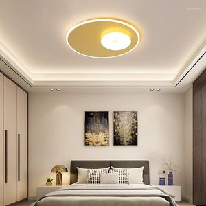 Światła sufitowe Nowoczesne LED Square Light Nordic Flush Mount Lampa do salonu sypialnia sypialnia domowa oświetlenie oświetleniowe