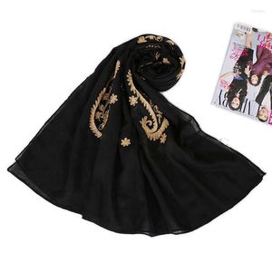 Scarves Solid Cotton Hijab Scarf For Muslim Women Shawl Paisley Cashew Women's Islam Headscarf Abaya African Woman Turban Pareo