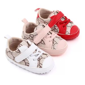 2023 Nyf￶dda babyskor Spring Soft Bottom Sneakers Baby Boys Non-Slip Shoes First Walkers 0-18 Months