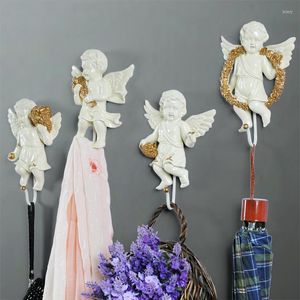 Dekorativa figurer Europeiska ängel Creative Decoration Hook Coat Porch Door Stereo Wall Personlighet Nyckelrum Dekor