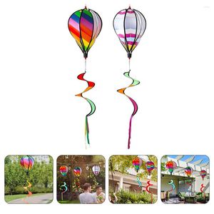 Party Decoration Wind Balloon Air Garden Windmill Yard Hanging Whirligigs Outdoor Spiral Windsock Sculpture Windsocks Sequin Toys