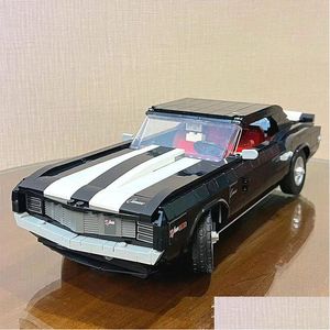 Blocks Creative Technical Block Camaro Z28 Chevroleted Model 1456Pcs Buildings Bricks Toys Gift Set Kompatibel 10304 Drop Delivery Dhrwz