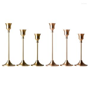 Candle Holders 3Pcs/Set Metal Candelabra Holder Wedding Table Centerpieces Stand Candelabrum Desktop Home Party Decoration