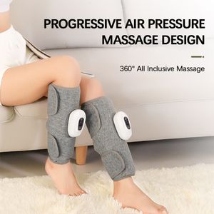 Leg Massagers Smart Leg Massage 3 Modes Vibration Leg Air Compression Massager Wireless Electric Air Compress Foot Air Pressure Massage 230203