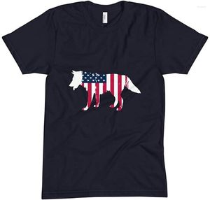 Camisetas masculinas deja vu Market Place American Flag Shirt USA Patriótica T-shirt para homens e mulheres Crew pescoço Tee