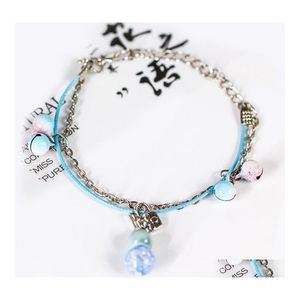 Charmarmband flickv￤nner klocka koreansk version av Sweet Sen Department Small Ceramic Armband Simple Jewelry Luckyhat Drop Delivery Dhrcz