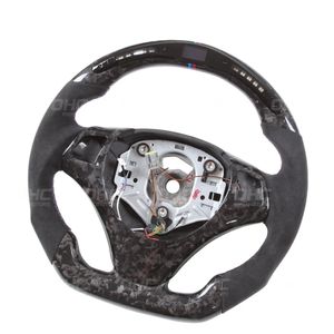 Racing Steering Wheel for E82 E90 E87 E91 E92 E93 LED Steering Wheel Carbon Fiber and Forged