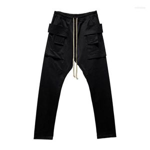 Calças masculinas 2023 Spring Luxury Men's Machones Niche Niche Designer Casual Cargo High Street Safari Qualidade Elegante calças elegantes