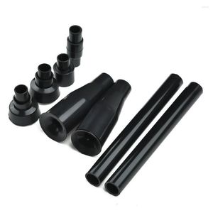 Garden Decorations 8 Plastic Nozzle Head Tubes Parts Fountain Watering Sprinklers Pond Pool Set Black Home Nozzles