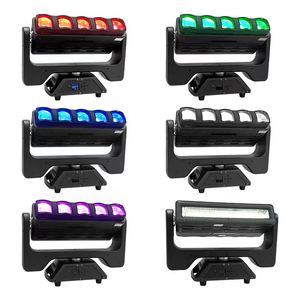 Bühnen-Moving-Head-LED-Lichter mit endloser Rotation, zweiseitige 5 * 60 W Vollfarb-RGBW-DMX-Punktsteuerung, Schüttelkopf-Strobe-Beam-Wash-Beleuchtung