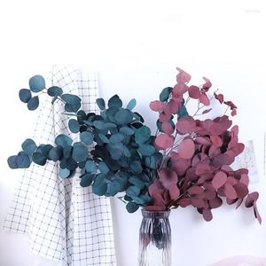 Decorative Flowers 80g/Decorative Dried Preserved Eucalyptus Tenuifolia Bouquet Leaves Eternelle Camaldulensis Garland For Home