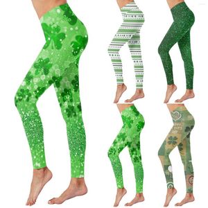 Women's Pants St. Patricks Day Print High Waist Yoga Womens Duds Large Maternity Clothes Cute With Pockets 7/8