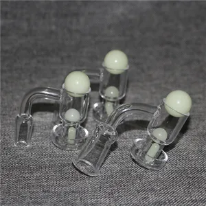 Tubos de fumantes Terp tampo plano Terp fumando quartzo banger com parafuso de mármore de vidro e pérolas de rubi de 4 mm 10 mm 14mm 18mm 45 90 unhas para bongos