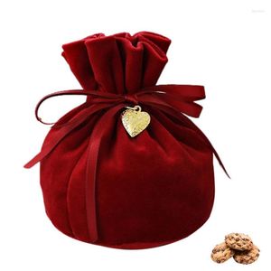 Christmas Decorations Wedding Gift Bags Wear Resistant Jewellery Pouch With Drawstrings Women Bracelet Sack For Party Celebration