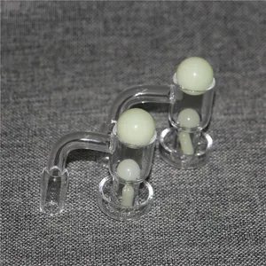 smoking pipes Full Weld Terp Slurper Quartz Banger Set With Glass Beads Pills Insert 14mm Male Female Joint For Oil Burner Bowl Water Bong