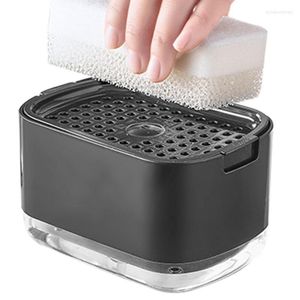 Zestaw akcesoriów do kąpieli Dozownik pompy mydlania duża pojemność Kuchnia Białe/czarne naczynie gadżety do zmywania naczyń dla