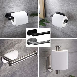 Bath Accessory Set Japanese Simple Stainless Steel Toilet Paper Holder No Punching El Wall Hanging Shelves Household Bathroom Accessories