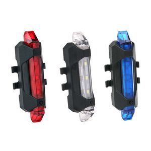 Fanale posteriore per bicicletta Lampada posteriore ricaricabile USB Luci da strada Mtb Wheel Up Luce da ciclismo lampeggiante per accessori bici da corsa 0202